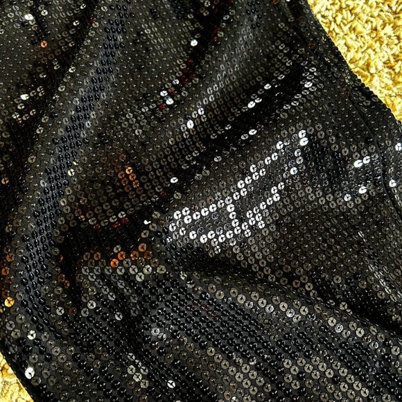 CHETTA B Black Sequin Dress Pants Sherrie Bloom Peter Noviello in Sz 12  NWT - Picture 2 of 9